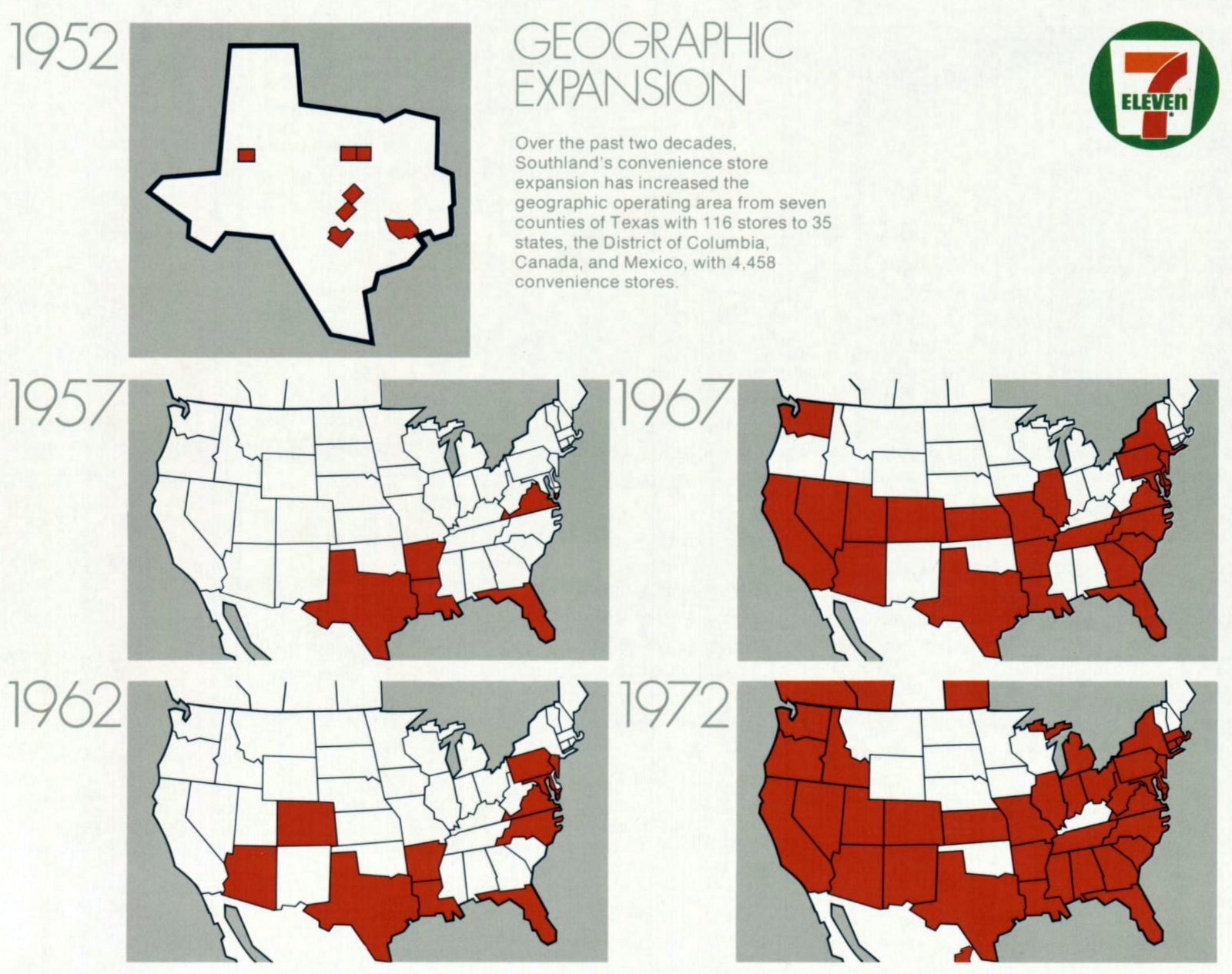 Vintage 7-Eleven stores & the era of Slurpees, arcade games & quick stops 9 Vintage 7-Eleven store expansion (1972) via ClickAmericana com