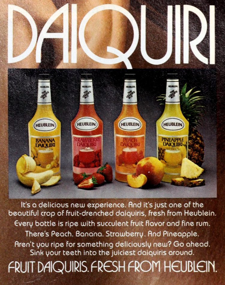 Retro cocktail mixes from the '60s & '70s Mixed drinks, no bartender