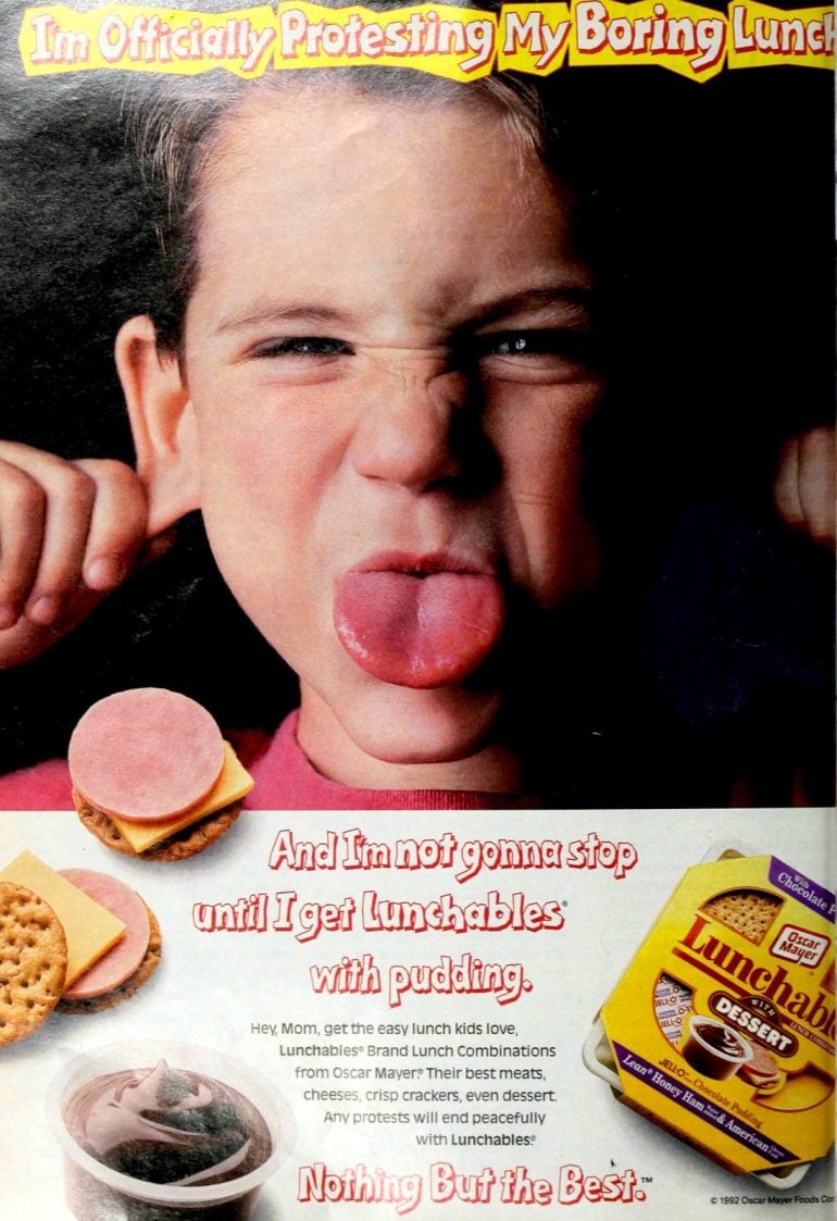 Vintage & discontinued Lunchables from the 1990s; Do you remember these