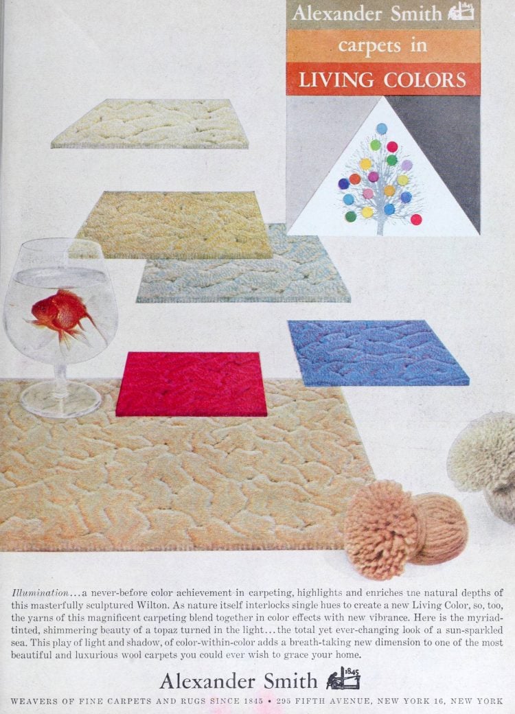 See 70 vintage sculptured & textured carpets that gave homes an old