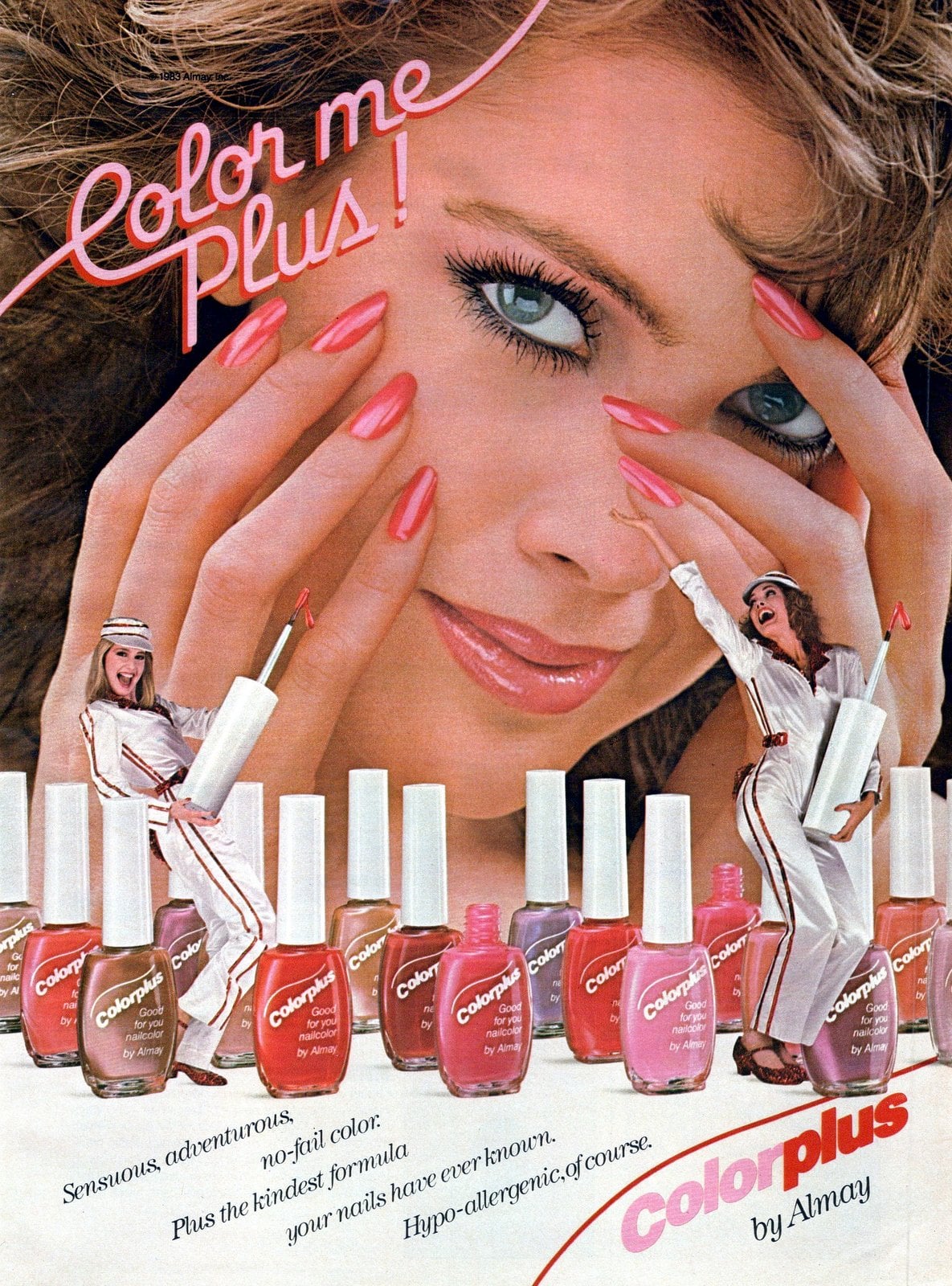 80s nail polish: See the popular colors & top brands of the eighties 20 Vintage Almay Colorplus nail polish shades (1983) via ClickAmericana com