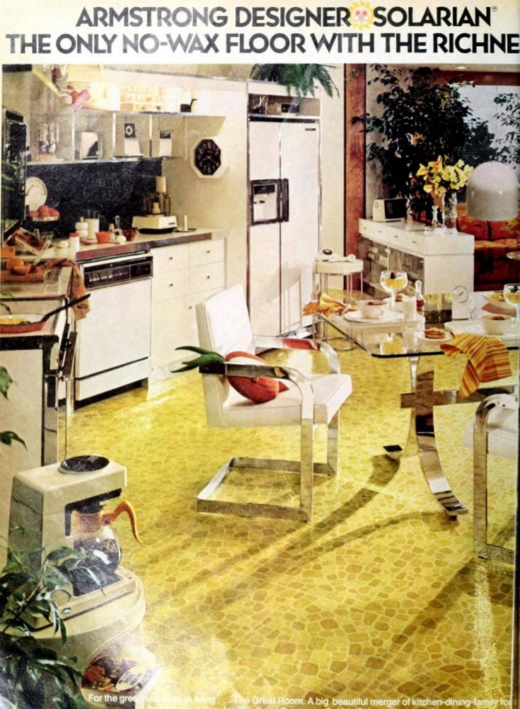 Get down with 70 groovy vintage vinyl floors from the '70s & '80s