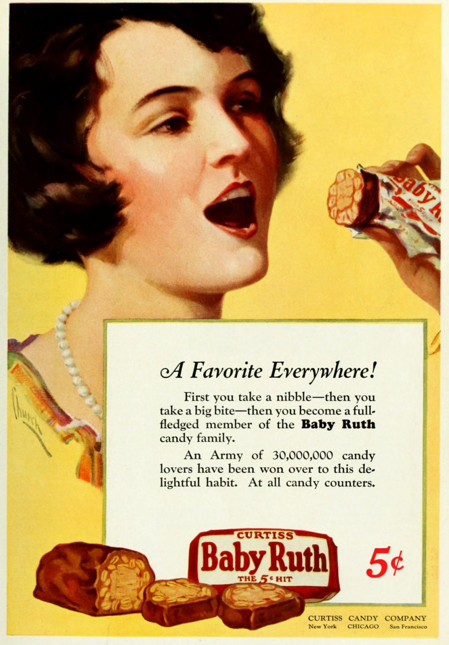 Baby Ruth candy bars & chocolates, the way they used to be years ago