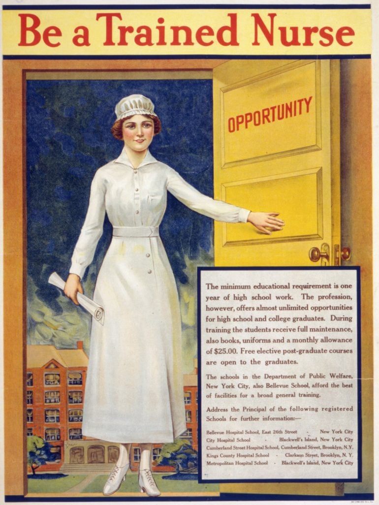 See how vintage nursing uniforms evolved from starched whites to comfy ...