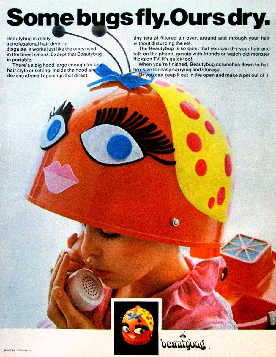 Vintage Beautybug hair dryer from 1967
