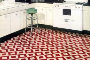 Vintage Bird Duo-tone flooring from 1951
