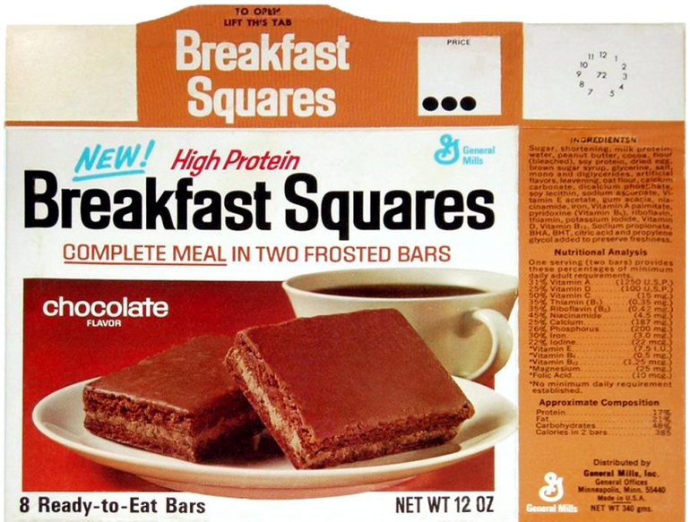 Vintage Breakfast Squares The sweet frosted bars that General Mills