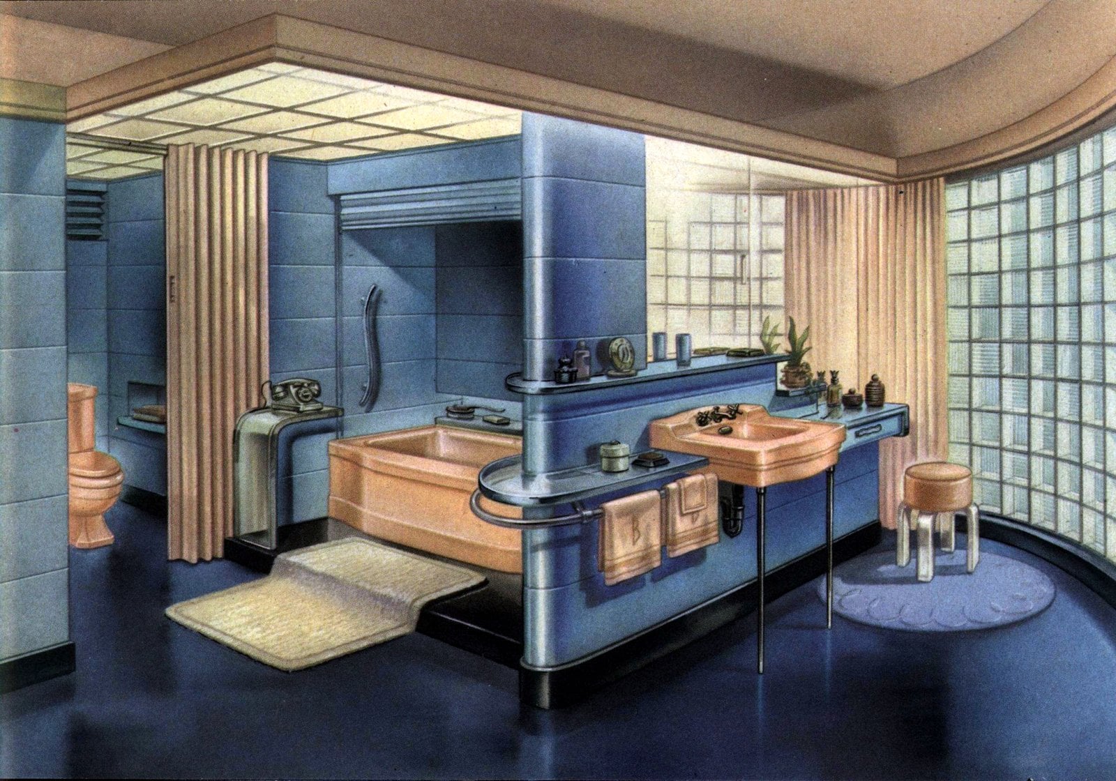 Vintage Briggs 1948 bathroom fixtures via ClickAmericaan com (4)