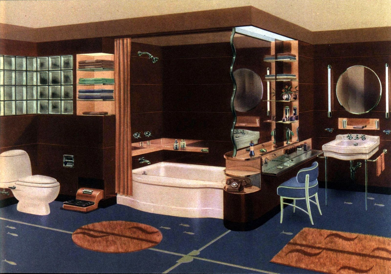 Vintage Briggs 1948 bathroom fixtures via ClickAmericaan com (5)