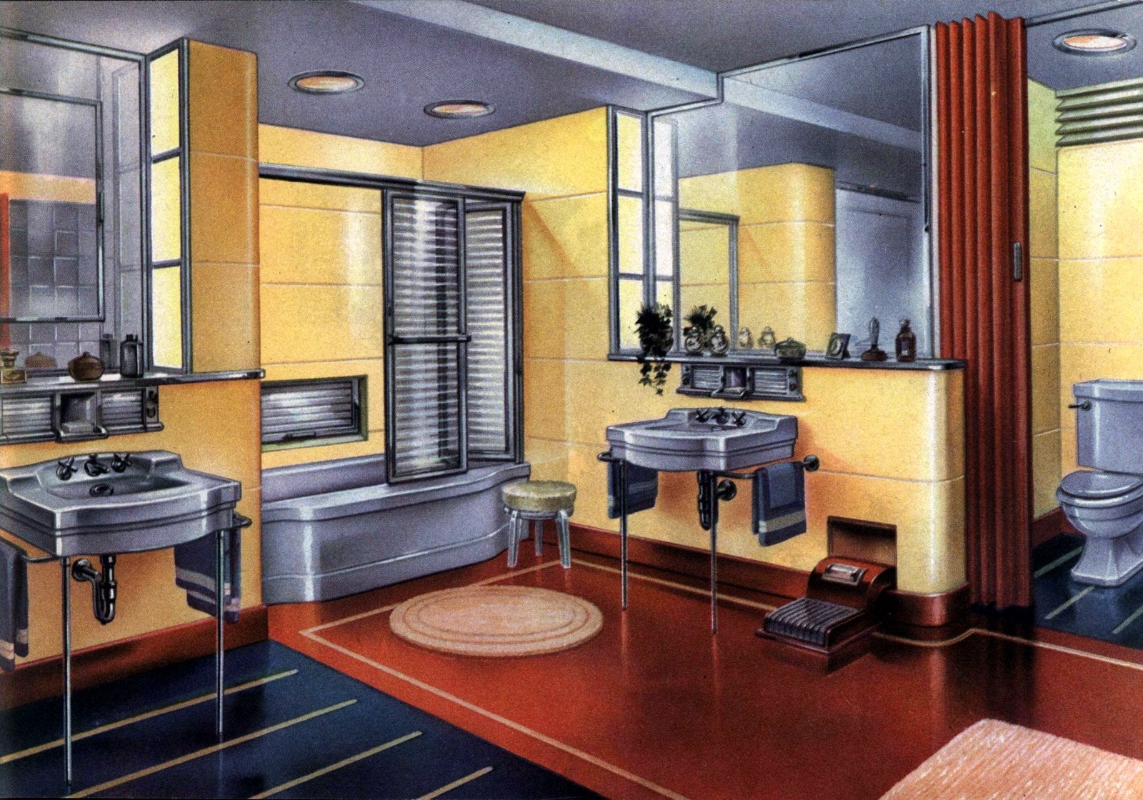 Vintage Briggs 1948 bathroom fixtures via ClickAmericaan com (7)