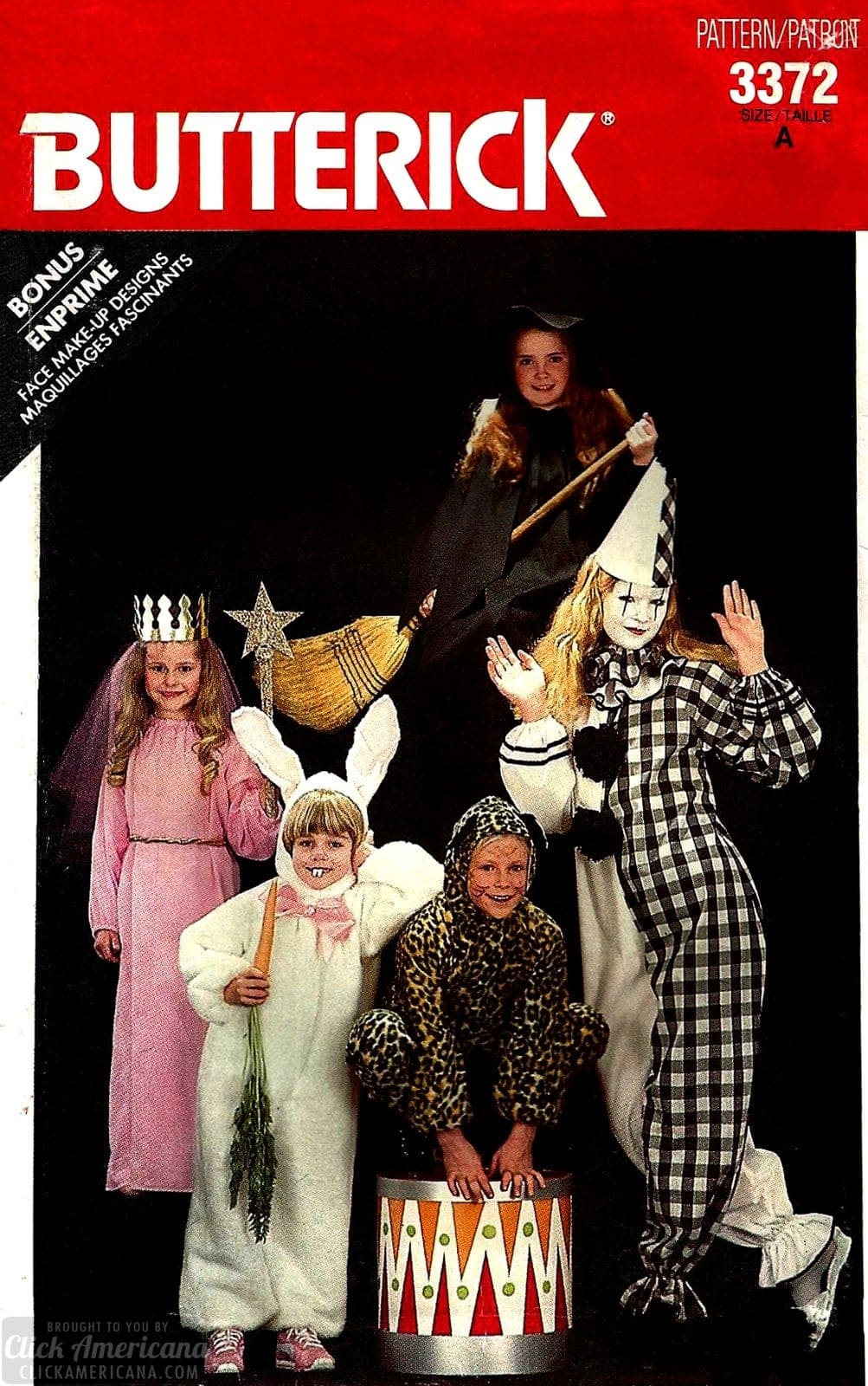 Vintage Halloween costume patterns from the 70s Popular styles you