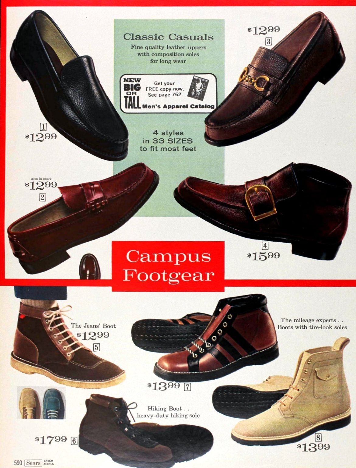 1970s men's shoes came in a variety of bold (and sometimes wild) styles