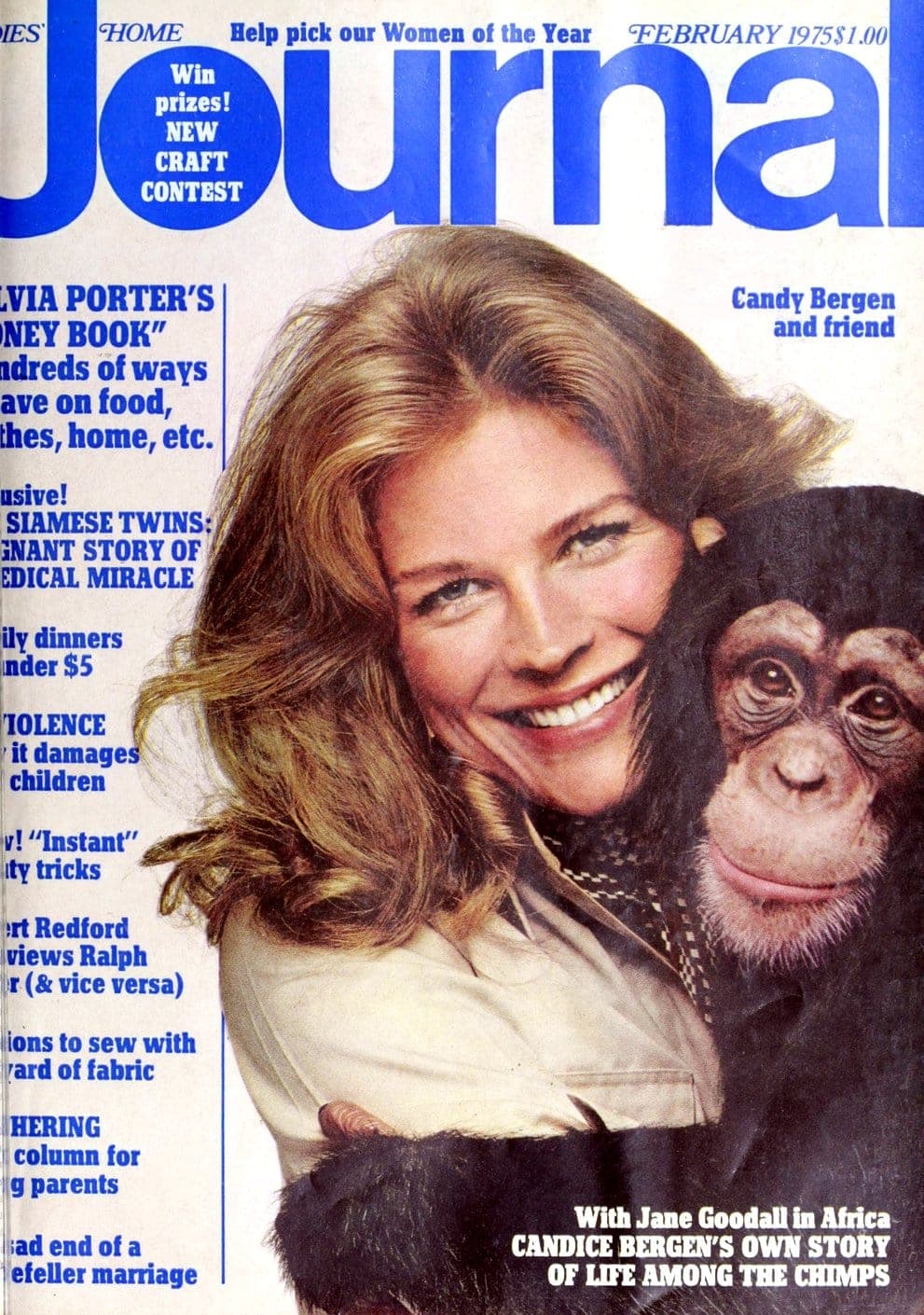 Vintage Candice Bergen on the cover of Ladies Home Journal (1975)