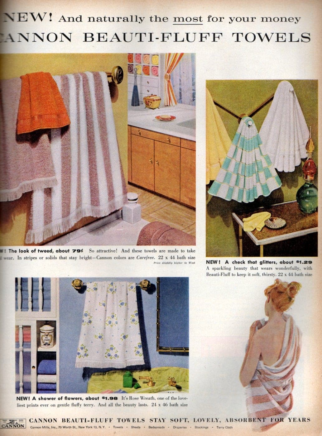 See 50+ retro bath towels from the 1950s Click Americana