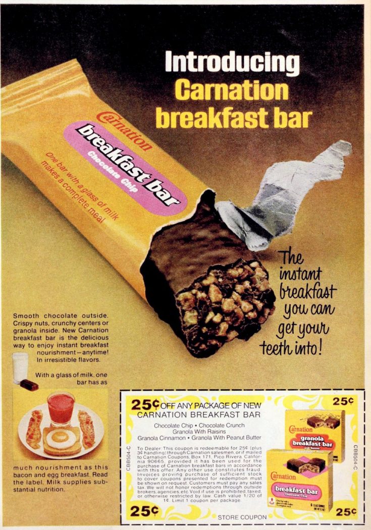 Remember Carnation Breakfast Bars & Carnation Instant Breakfast