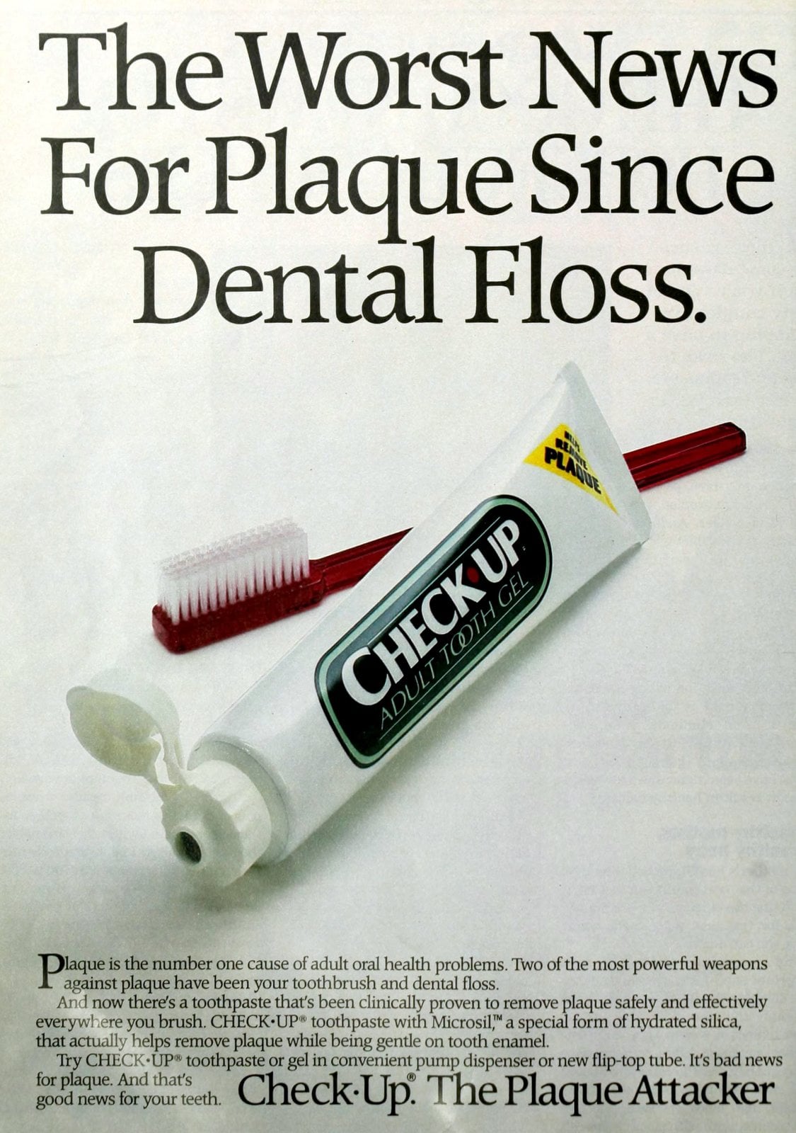 Vintage Check-Up toothpaste (1985) via ClickAmericana com