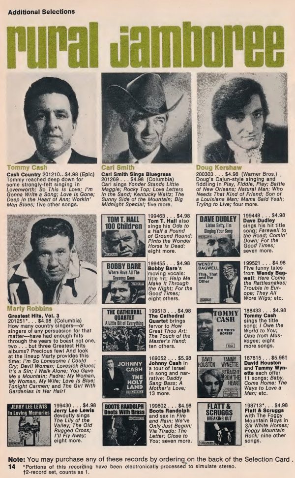 Remember those mailorder record clubs that offered vinyl albums