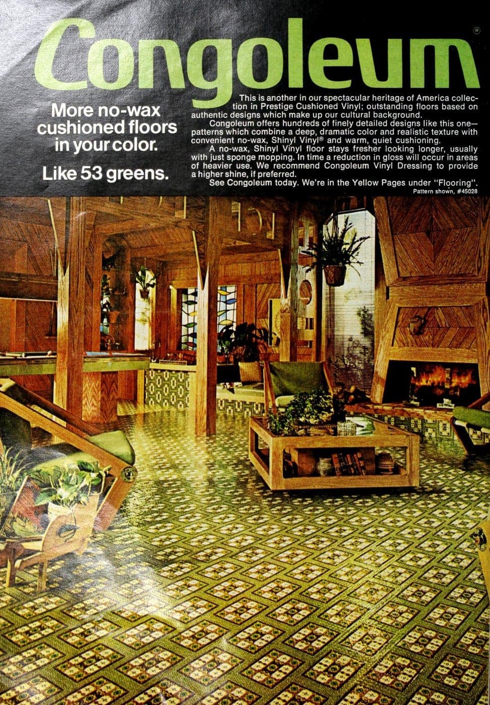 Vintage Congoleum vinyl flooring from 70s and 80s - From ClickAmericana com (3)