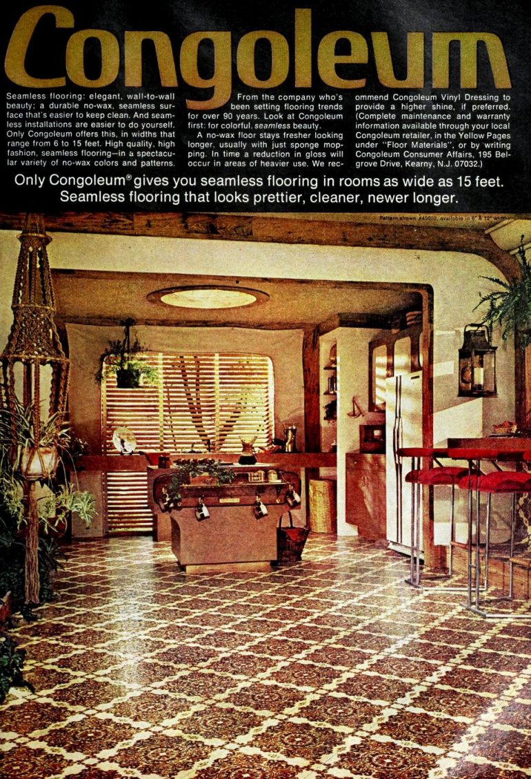 Get down with 70 groovy vintage vinyl floors from the '70s & '80s - Click Americana