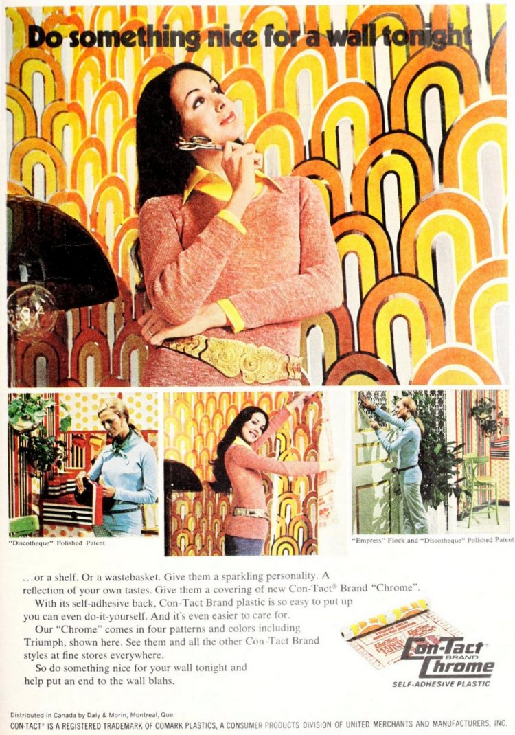 Not just shelf liner Retro ConTact paper was an easy home decor