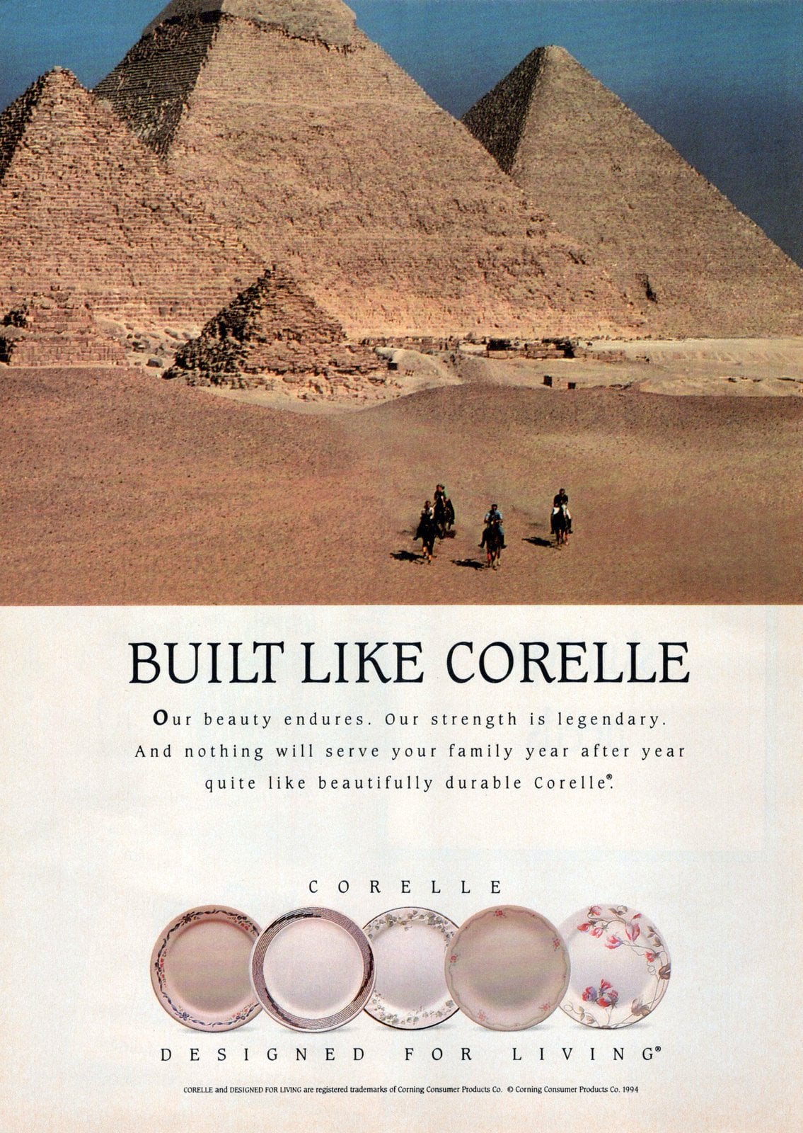 Vintage Corelle plate patterns from 1994 via ClickAmericana com (1)