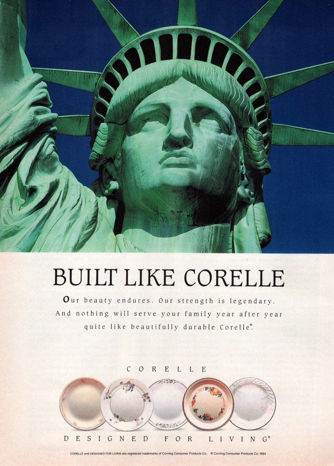 Vintage Corelle plate patterns from 1994 via ClickAmericana com (2)