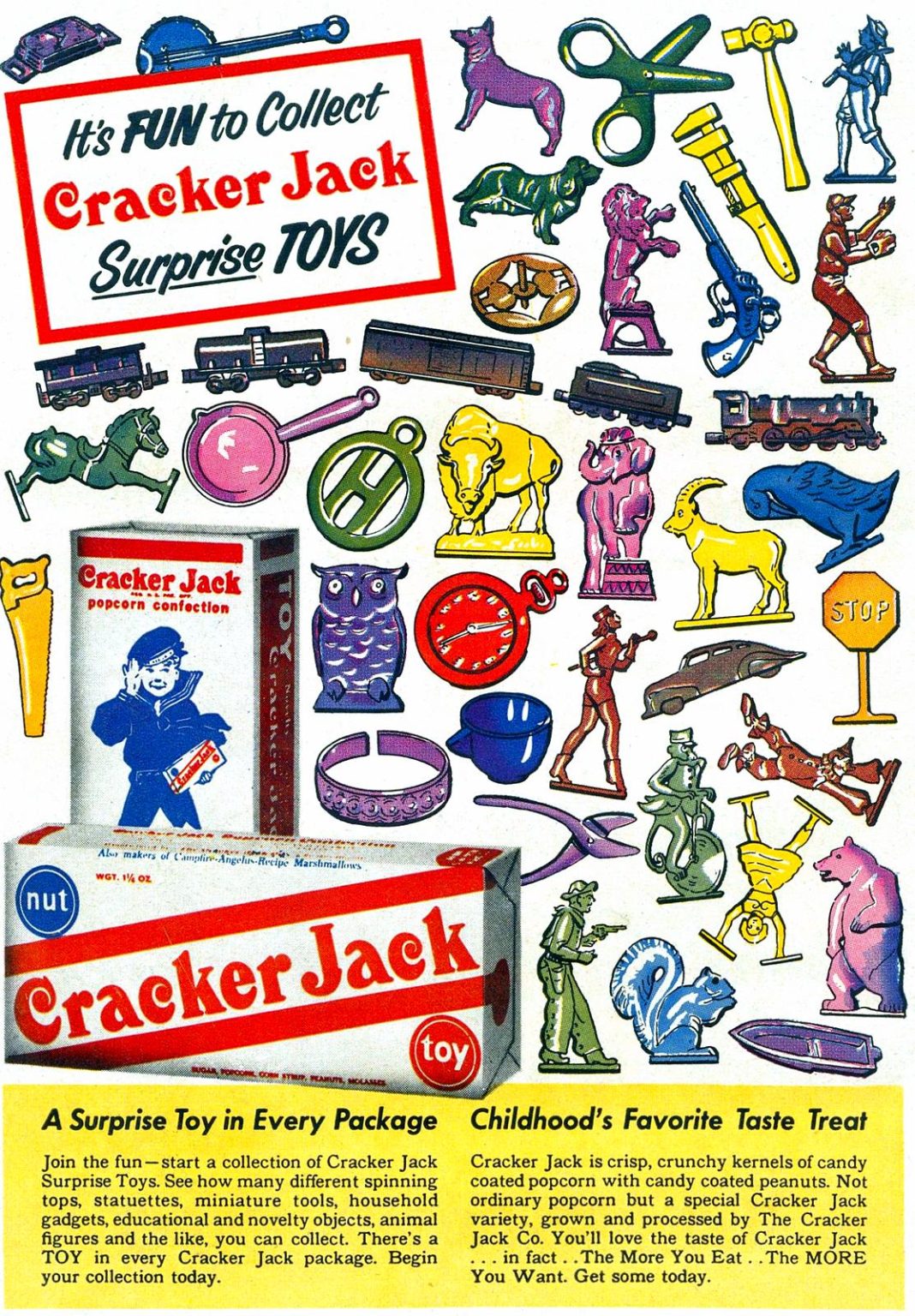 Cracker Jack The sweet history behind Cracker Jack prizes & the