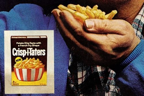 Vintage Crisp-i-Taters French-fry shaped potato chips (1971)
