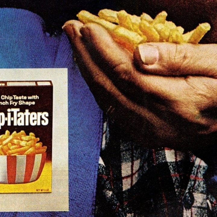 Vintage Crisp-i-Taters French-fry shaped potato chips (1971)