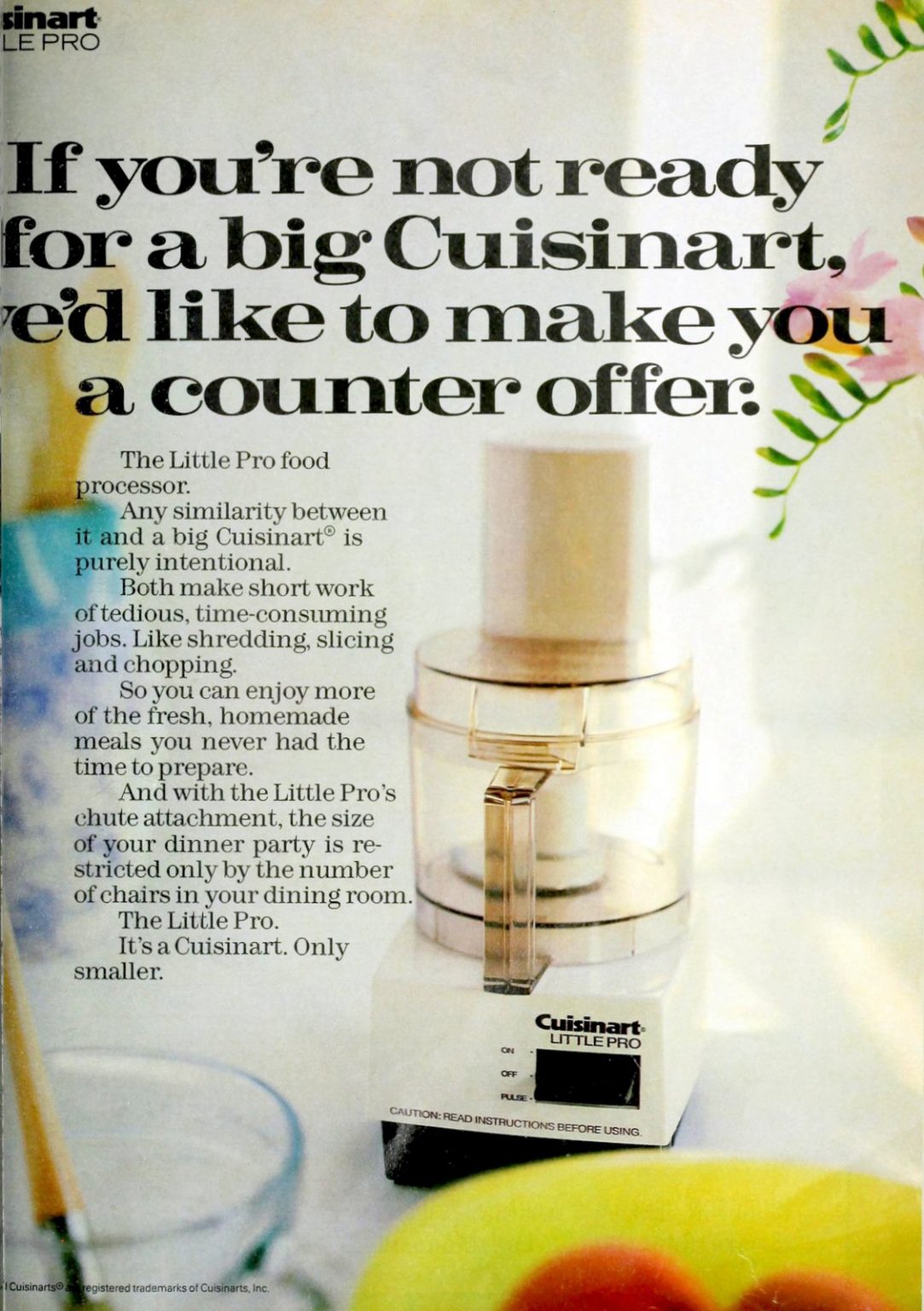 Vintage Cuisinarts and other food processors were musthave small