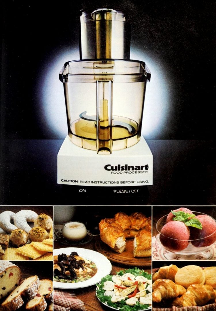 Vintage Cuisinarts and other food processors were musthave small