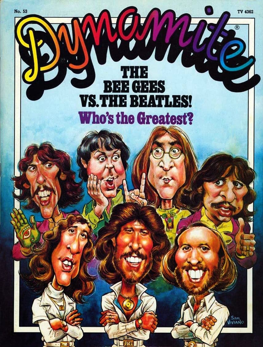 Dynamite magazine had 1970s & 1980s celebrities GenX kids loved: See 60 classic covers here! 34 Vintage Dynamite magazine cover - Beatles and Bee Gees