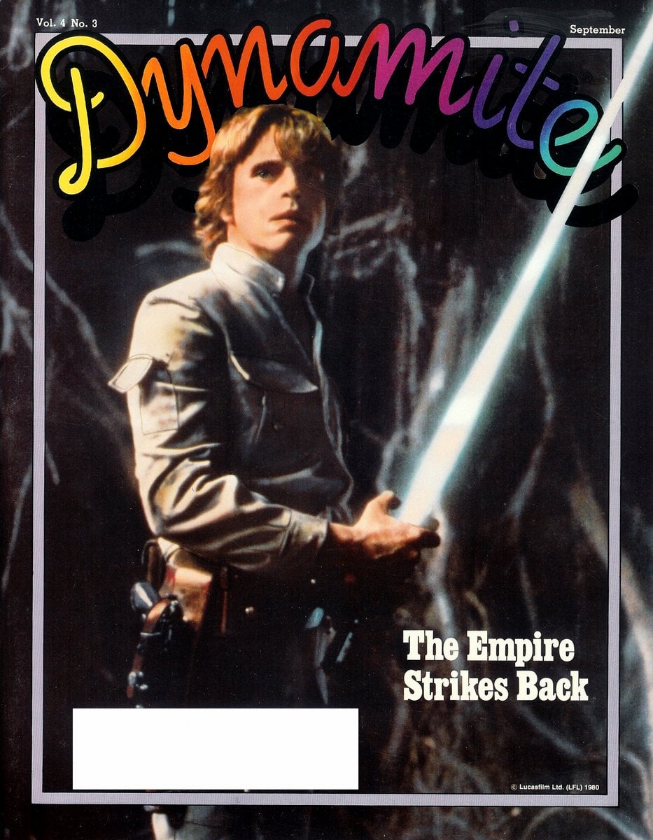 Dynamite magazine had 1970s & 1980s celebrities GenX kids loved: See 60 classic covers here! 46 Vintage Dynamite magazine cover - Empire Strikes Back movie