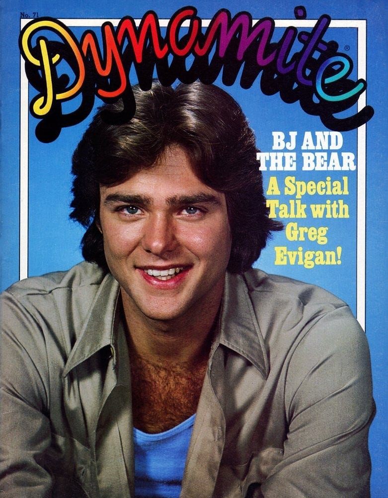 Dynamite magazine had 1970s & 1980s celebrities GenX kids loved: See 60 classic covers here! 44 Vintage Dynamite magazine cover - Greg Evigan of BJ and the Bear TV