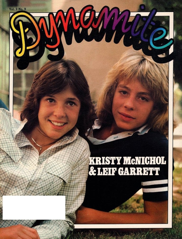 Dynamite magazine had 1970s & 1980s celebrities GenX kids loved: See 60 classic covers here! 38 Vintage Dynamite magazine cover - Kristy McNichol and Leif Garrett