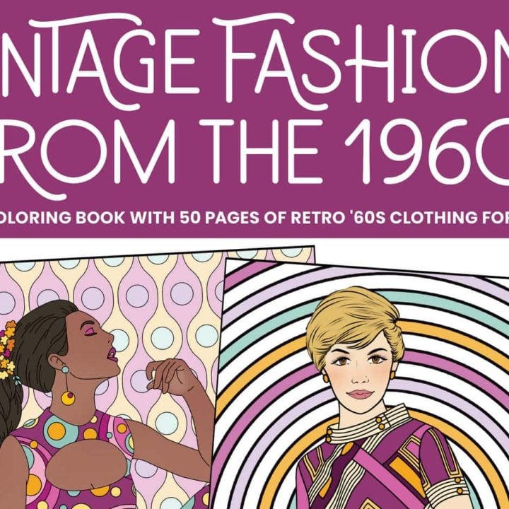 Vintage Fashion from the 1960s coloring book - Click Americana cover