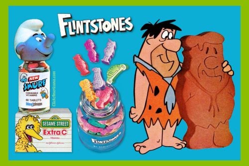 Click Americana home page: Start here! 51 Vintage Flintstones vitamins and other old chewable vitamins for kids at Click Americana