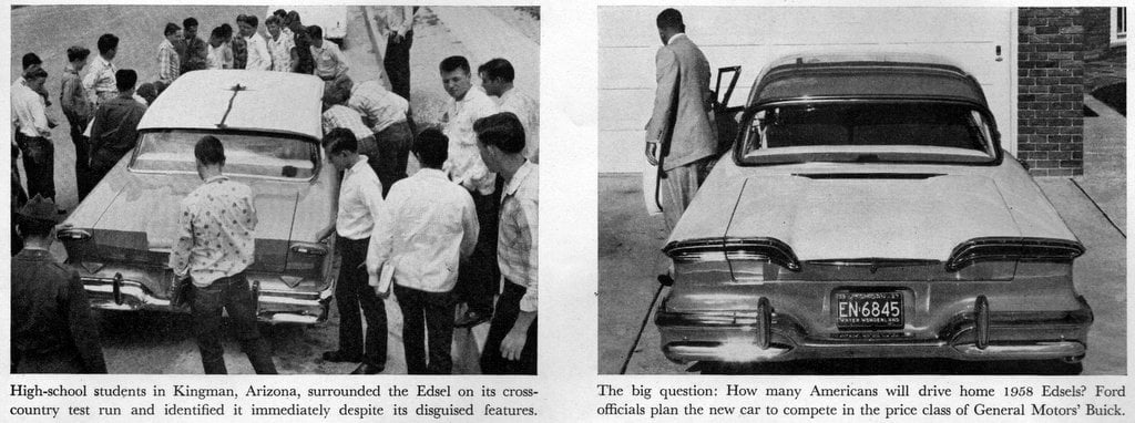 Vintage Ford Edsel car test drive in 1957 (2)