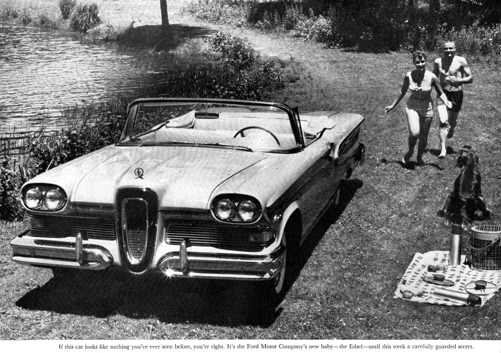Vintage Ford Edsel car test drive in 1957 (4)