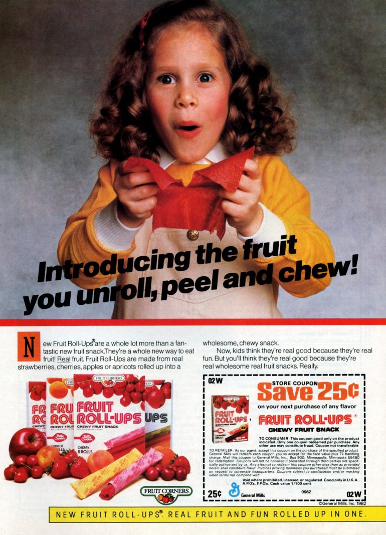 These 1980s fruit snacks came in a ton of shapes, flavors & colors