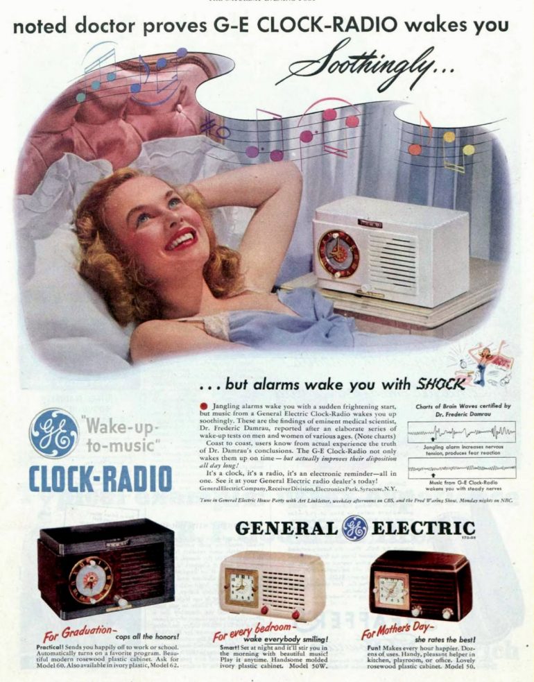See the oldfashioned clock radios that used to be on almost every bedside table Click Americana