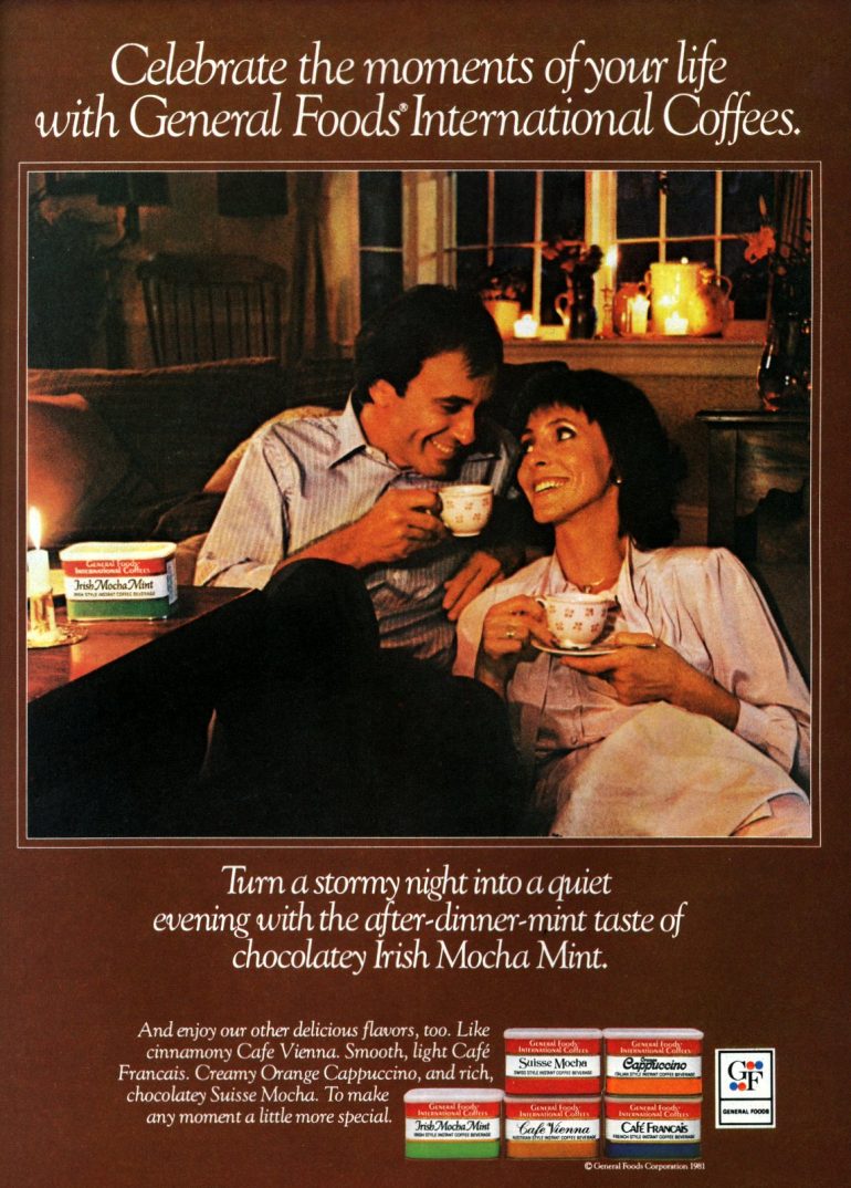 Celebrate the moments of your life General Foods International Coffee