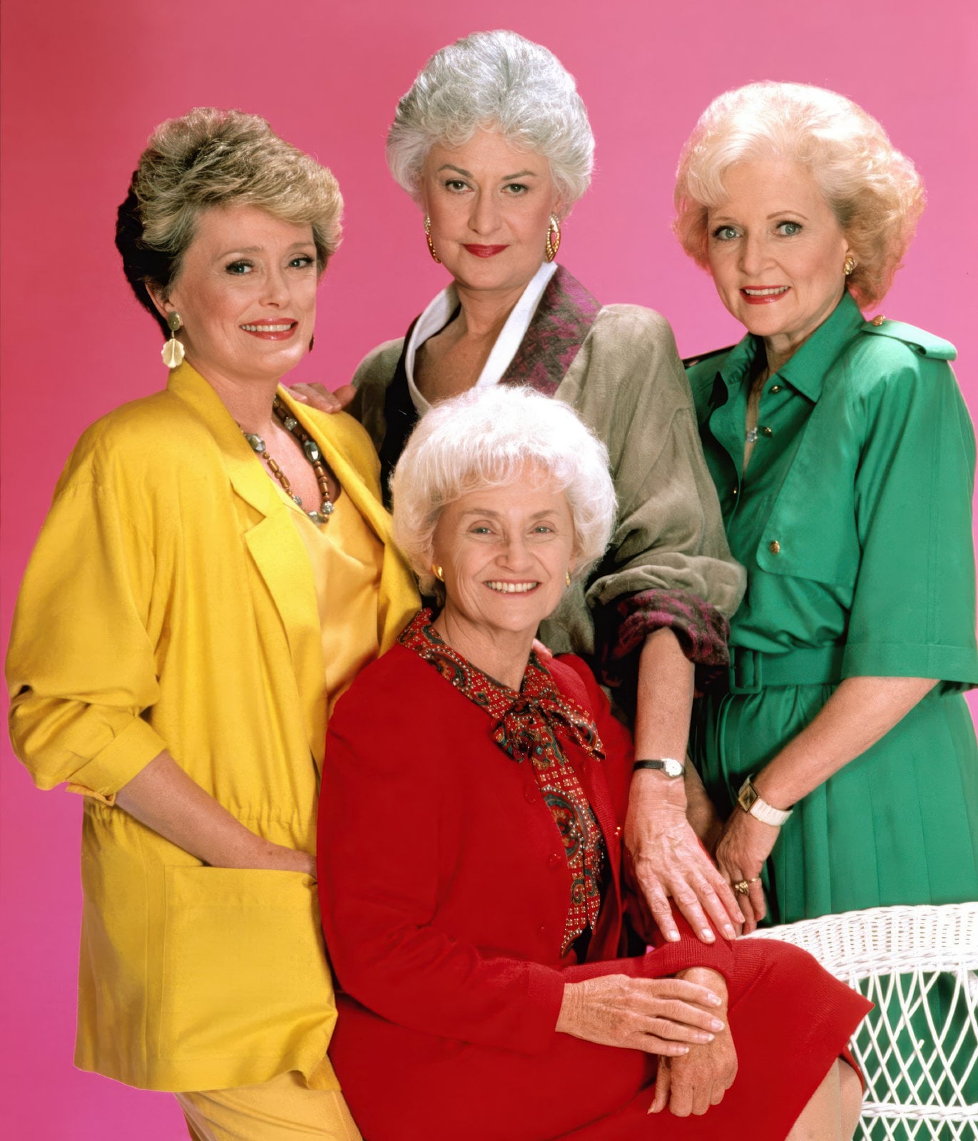 Vintage Golden Girls TV series main cast via ClickAmericana com