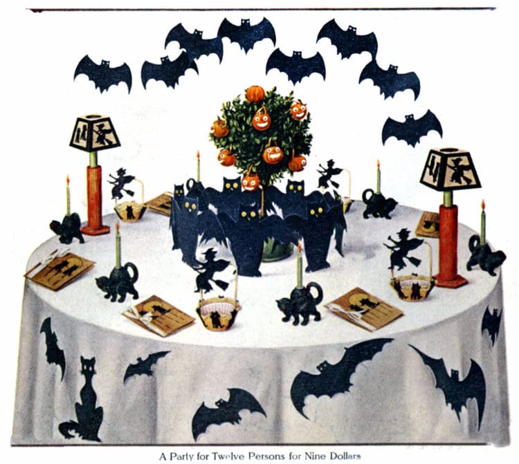 4 Festive Halloween Party Table Decorations Menu Plans 1912
