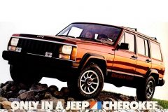 Vintage Jeep Cherokee - 1985 red
