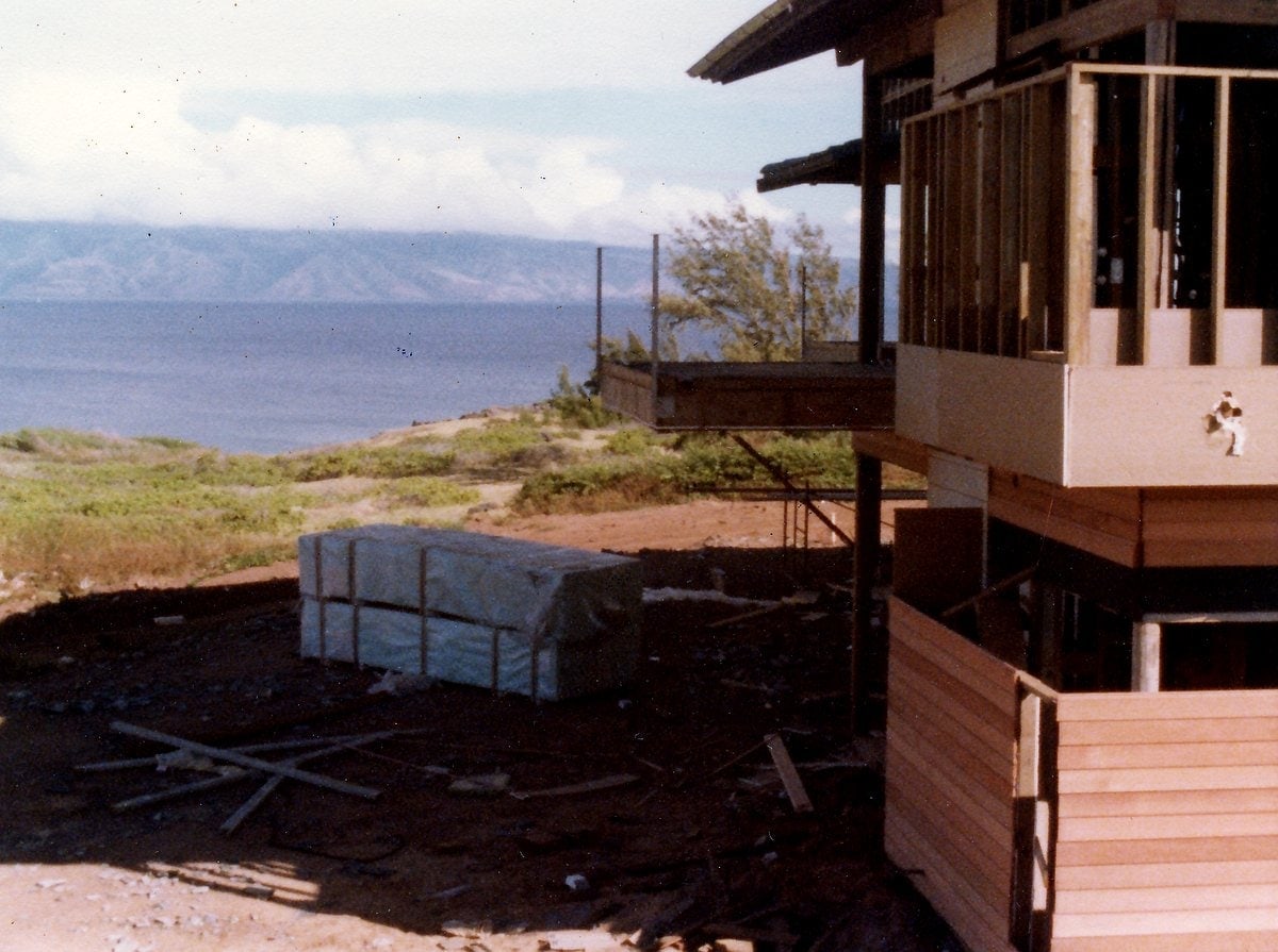 Vintage Kapalua condo construction in 1977