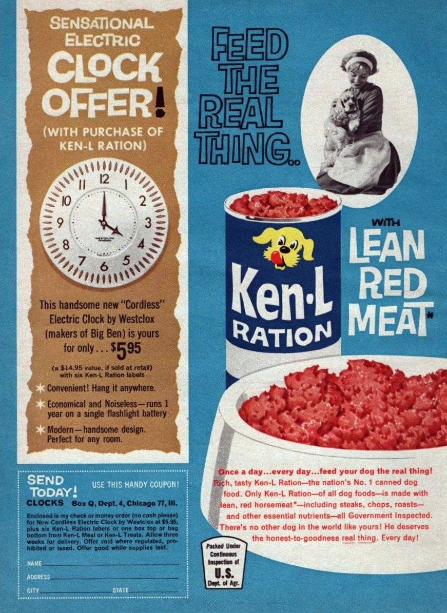 Vintage dog food 40 old ads let you see what's changed (and hasn't