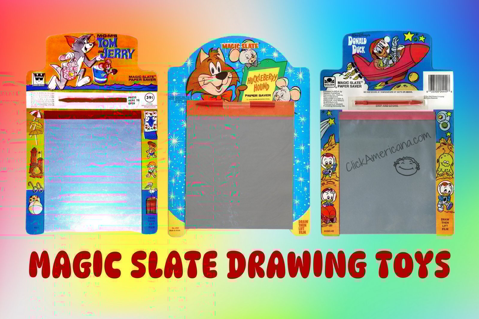 Vintage Magic Slate drawing toys at ClickAmericana com
