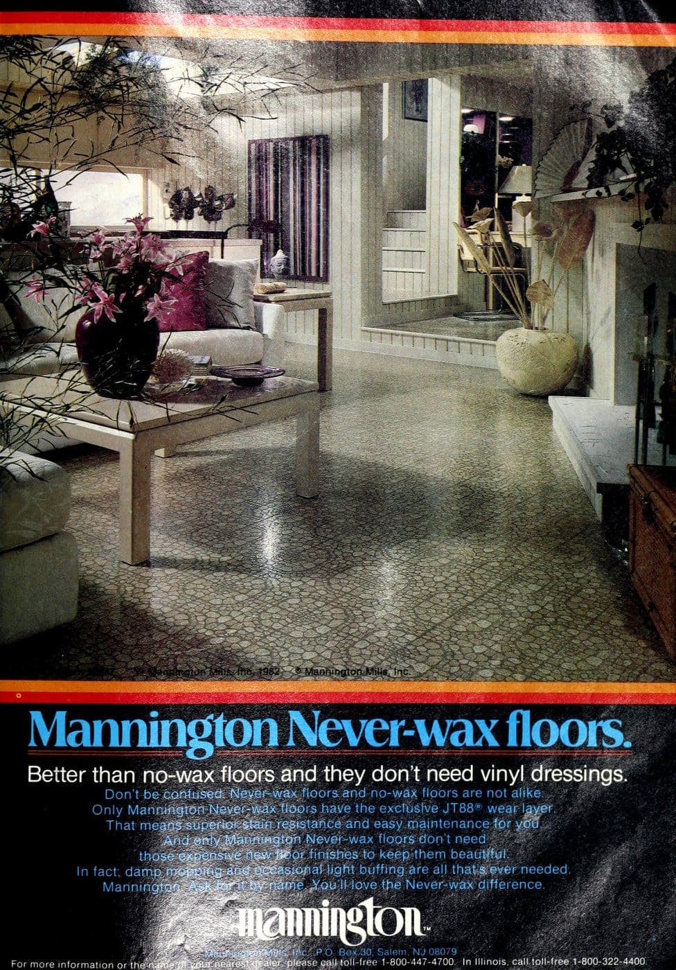 Vintage Mannington kitchen vinyl flooring from 70s and 80s - From ClickAmericana com (4)