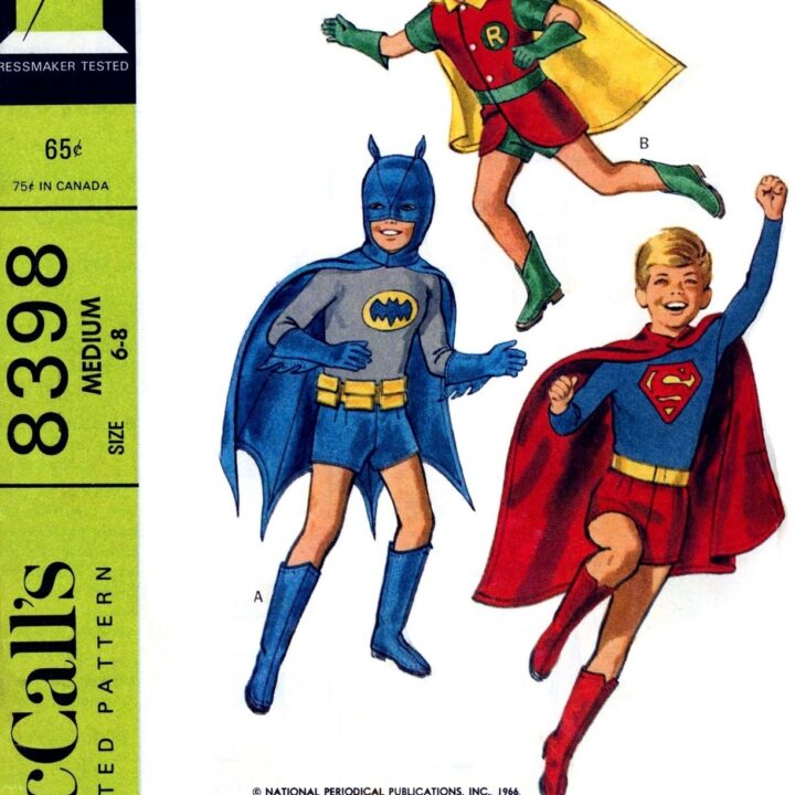 Vintage McCalls sewing patterns - Batman Robin and Superman